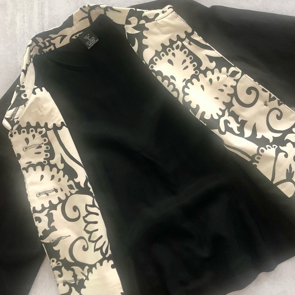 Onque Casuals Floral Print Tailored Cotton Blazer 2 - Picture 5 of 7